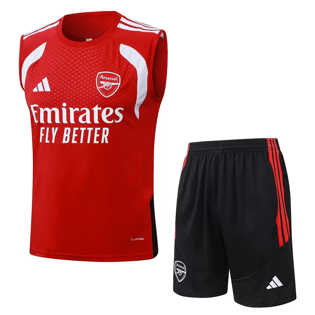 Completino Canottiera Arsenal 26/27 Uomo Rosso | Kit Allenamento