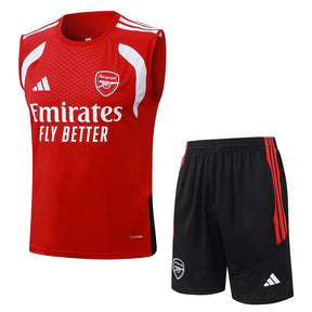 Completino Canottiera Arsenal 26/27 Uomo Rosso | Kit Allenamento