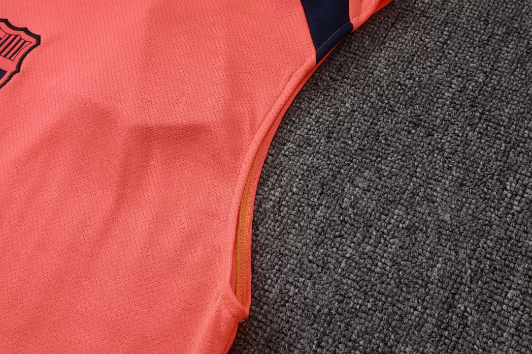 Completino Canottiera Barcelona 2025/26 Uomo Arancione | Kit Allenamento