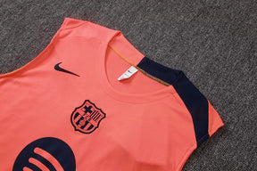 Completino Canottiera Barcelona 2025/26 Uomo Arancione | Kit Allenamento