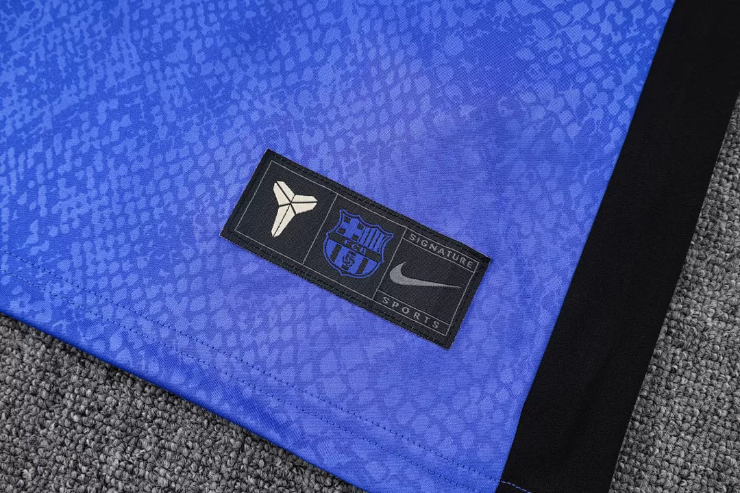 Completino Canottiera Barcelona 2025/26 Uomo Blu | Kit Allenamento