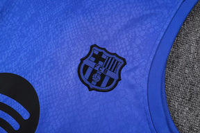 Completino Canottiera Barcelona 2025/26 Uomo Blu | Kit Allenamento