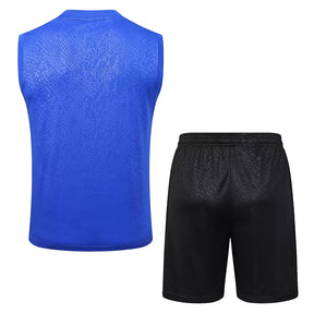Completino Canottiera Barcelona 2025/26 Uomo Blu | Kit Allenamento