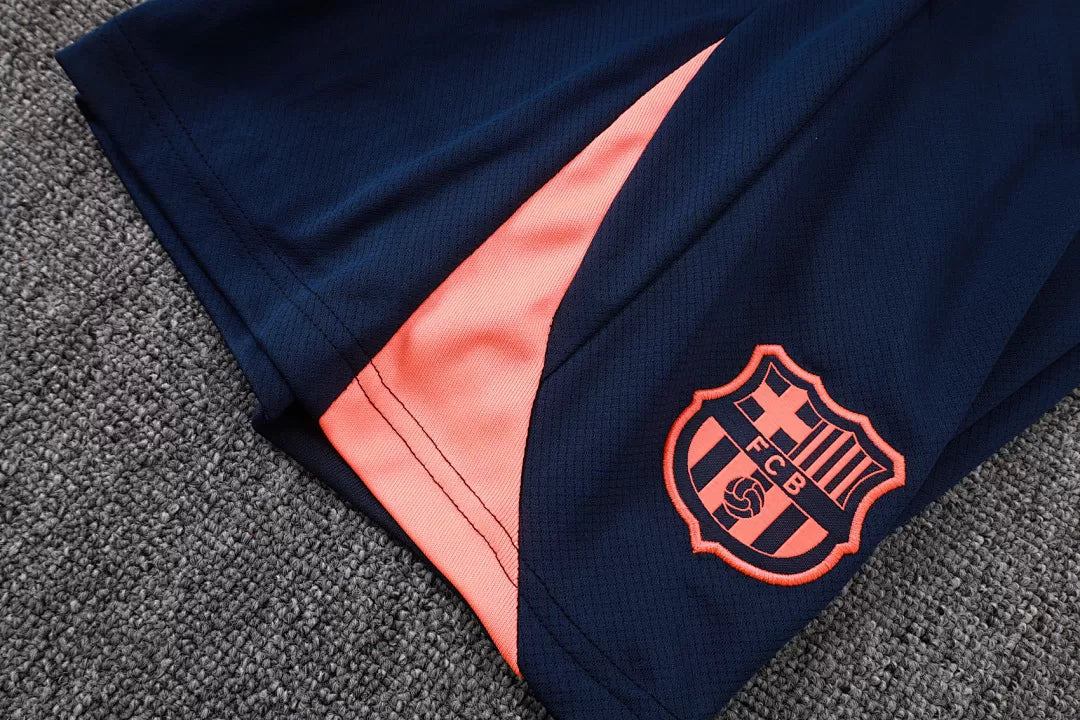 Completino Canottiera Barcelona 2025/26 Uomo Blu Navy | Kit Allenamento