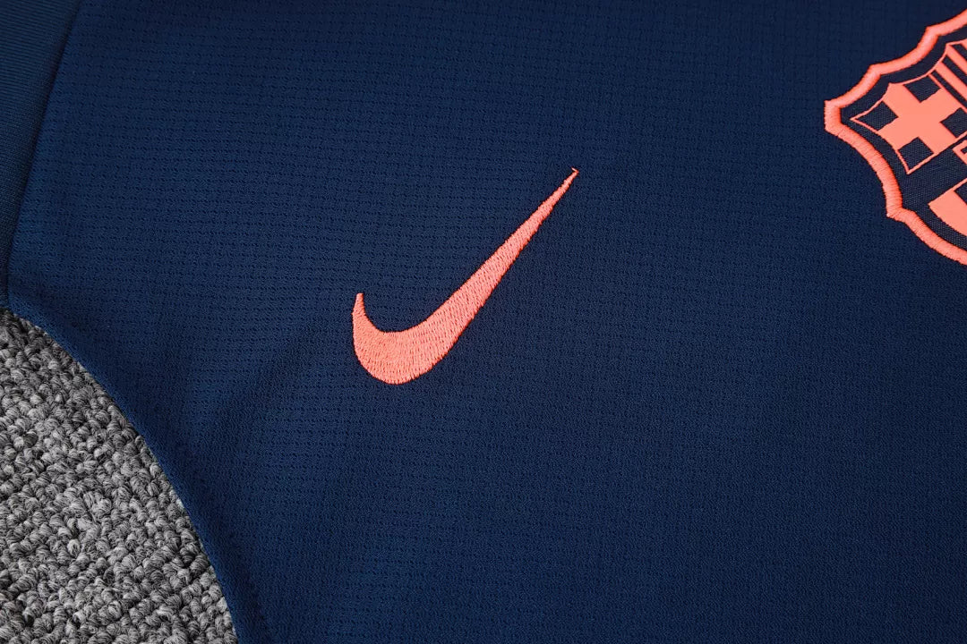 Completino Canottiera Barcelona 2025/26 Uomo Blu Navy | Kit Allenamento