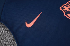 Completino Canottiera Barcelona 2025/26 Uomo Blu Navy | Kit Allenamento