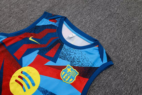 Completino Canottiera Barcelona 2025/26 Uomo Multicolor | Kit Allenamento