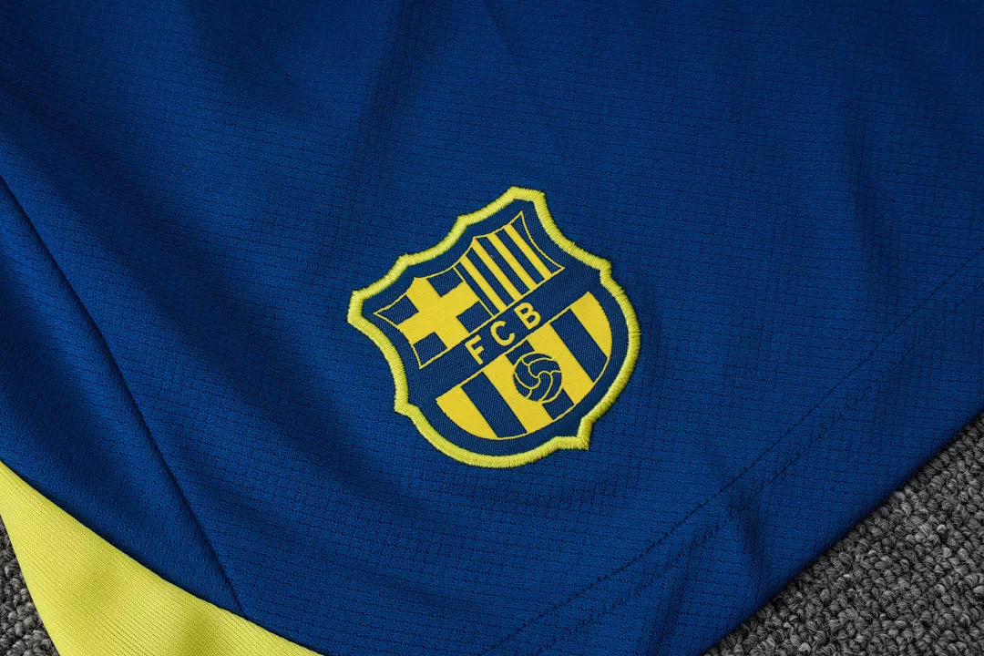 Completino Canottiera Barcelona 25/26 Uomo Azzurro | Kit Allenamento