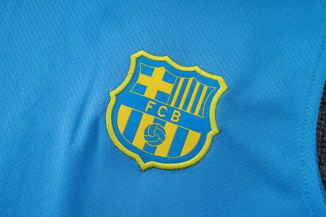 Completino Canottiera Barcelona 25/26 Uomo Azzurro | Kit Allenamento