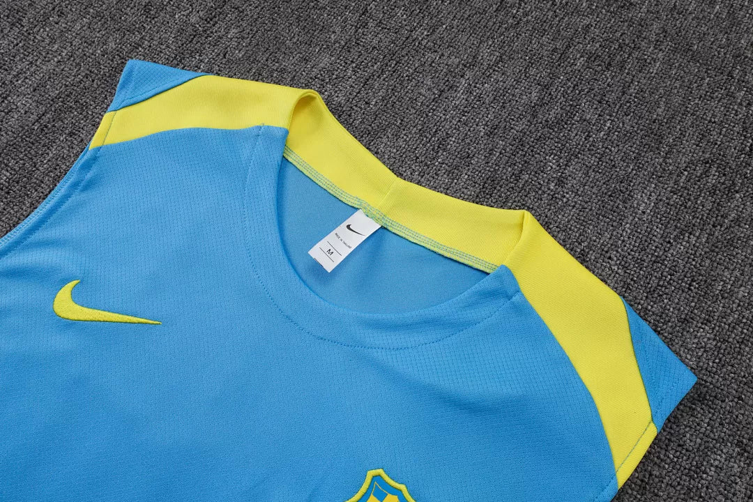 Completino Canottiera Barcelona 25/26 Uomo Azzurro | Kit Allenamento