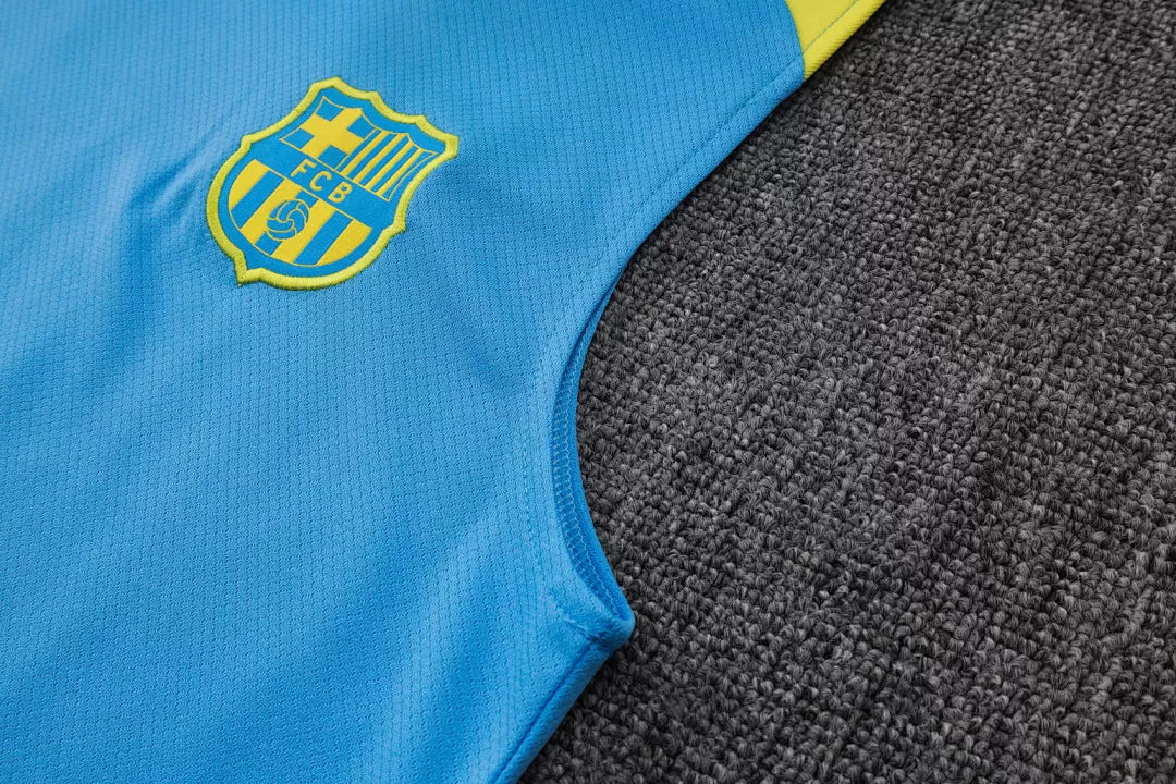 Completino Canottiera Barcelona 25/26 Uomo Azzurro | Kit Allenamento