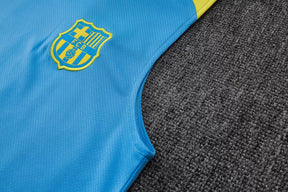 Completino Canottiera Barcelona 25/26 Uomo Azzurro | Kit Allenamento