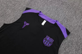 Completino Canottiera Barcelona 25/26 Uomo Nero Viola | Kit Allenamento