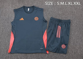 Completino Canottiera Bayern München 25/26 Uomo Blu Petrolio | Kit Allenamento