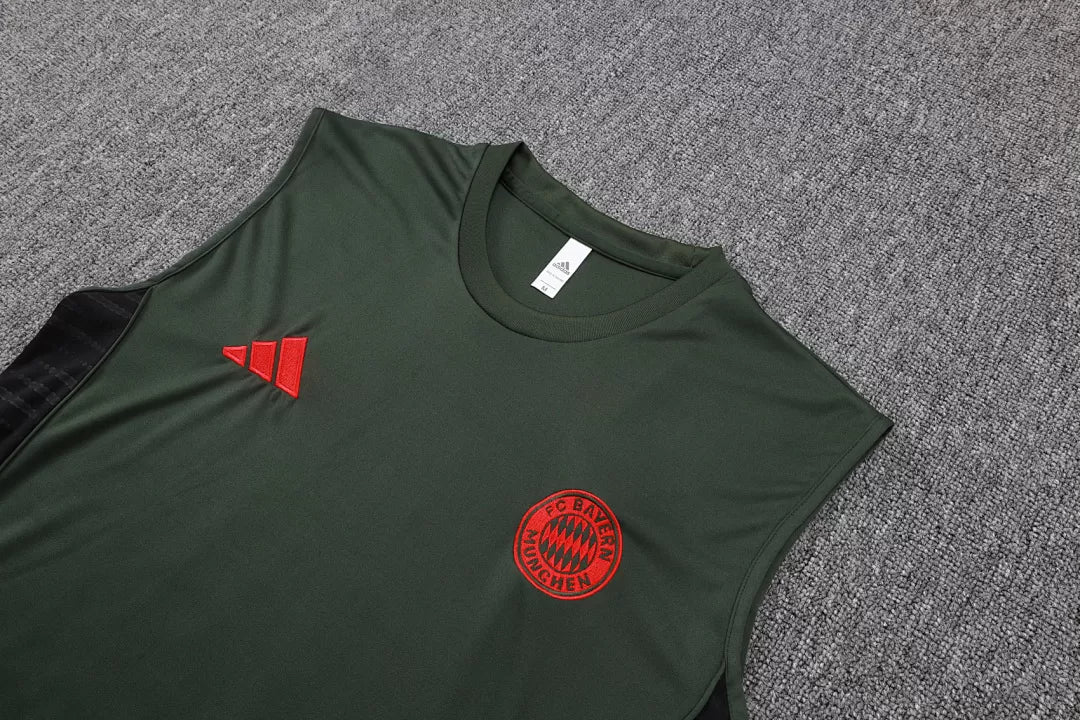 Completino Canottiera Bayern München 25/26 Uomo Verde | Kit Allenamento