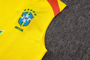 Completino Canottiera Brasile 2025/26 Uomo Giallo | Kit Allenamento