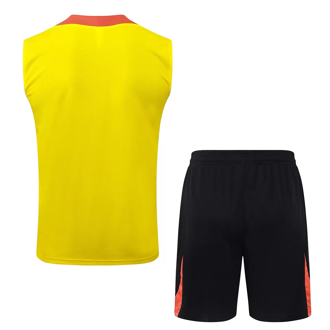 Completino Canottiera Brasile 2025/26 Uomo Giallo | Kit Allenamento