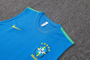 Completino Canottiera Brasile 26/27 Uomo Blu | Kit Allenamento