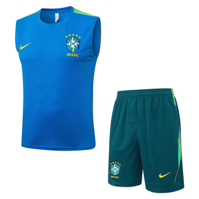 Completino Canottiera Brasile 26/27 Uomo Blu | Kit Allenamento