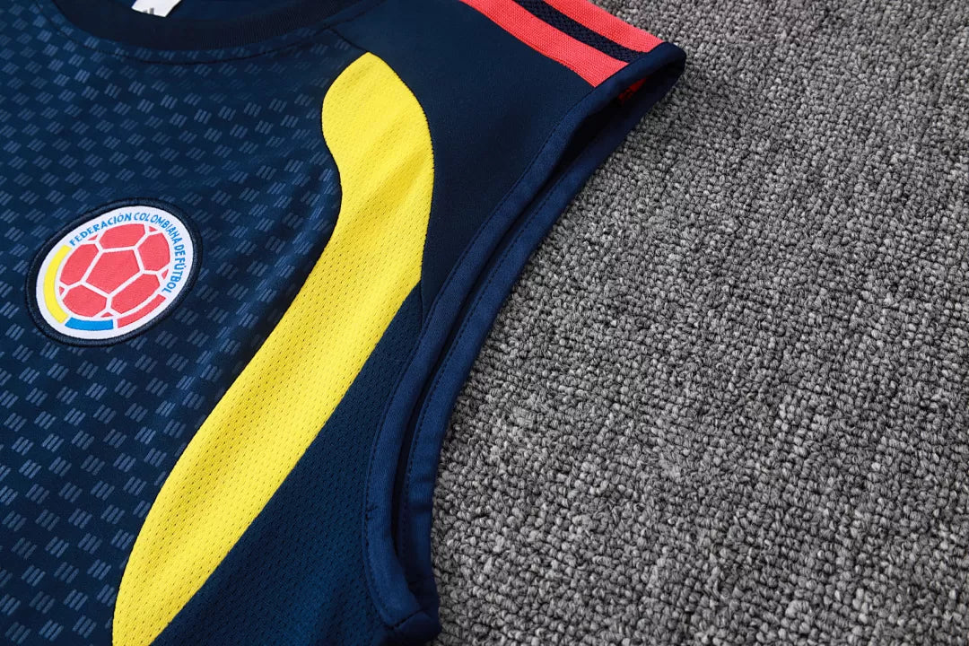 Completino Canottiera Colombia 26/27 Uomo Blu Navy | Kit Allenamento