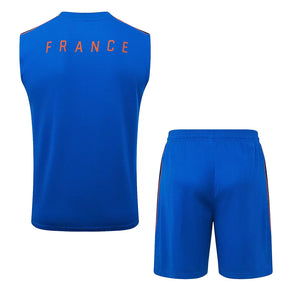 Completino Canottiera Francia 26/27 Uomo Blu | Kit Allenamento