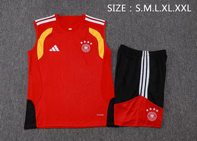 Completino Canottiera Germania 26/27 Uomo Rosso | Kit Allenamento