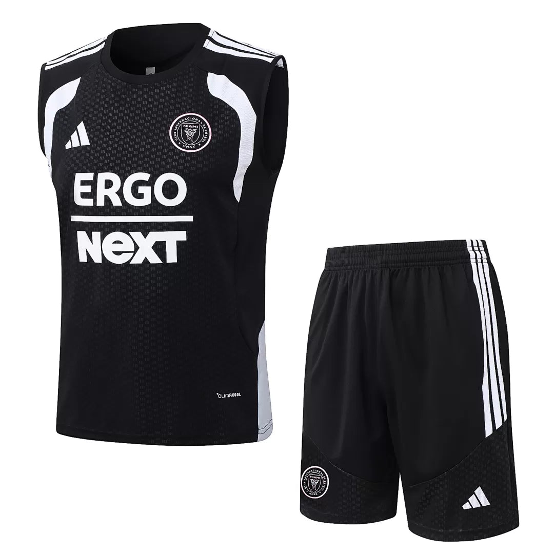 Completino Canottiera Inter Miami 26/27 Uomo Nero | Kit Allenamento