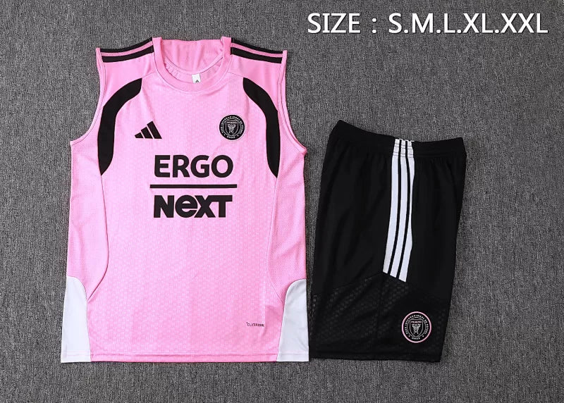 Completino Canottiera Inter Miami 26/27 Uomo Rosa | Kit Allenamento