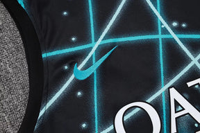 Completino Canottiera Inter Milan 25/26 Uomo Nero Neon | Kit Allenamento