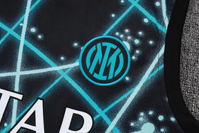 Completino Canottiera Inter Milan 25/26 Uomo Nero Neon | Kit Allenamento