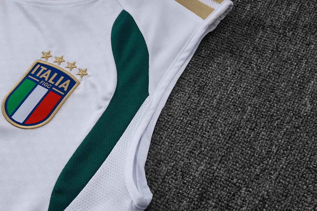 Completino Canottiera Italia 26/27 Uomo Bianco | Kit Allenamento