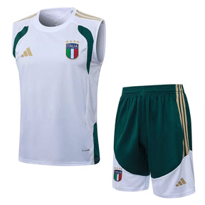 Completino Canottiera Italia 26/27 Uomo Bianco | Kit Allenamento