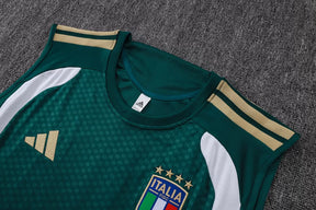 Completino Canottiera Italia 26/27 Uomo Verde | Kit Allenamento