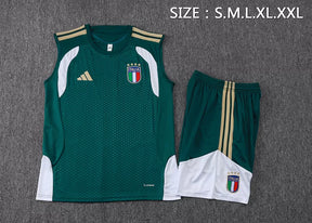 Completino Canottiera Italia 26/27 Uomo Verde | Kit Allenamento