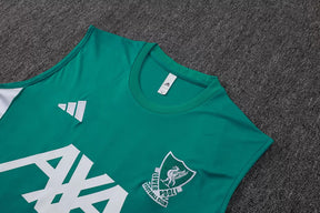 Completino Canottiera Liverpool 2025/26 Uomo Verde | Kit Allenamento