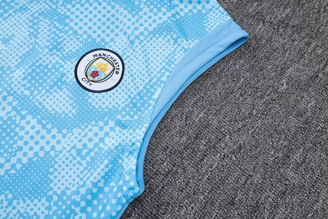 Completino Canottiera Manchester City 2025/26 Uomo | Kit Allenamento