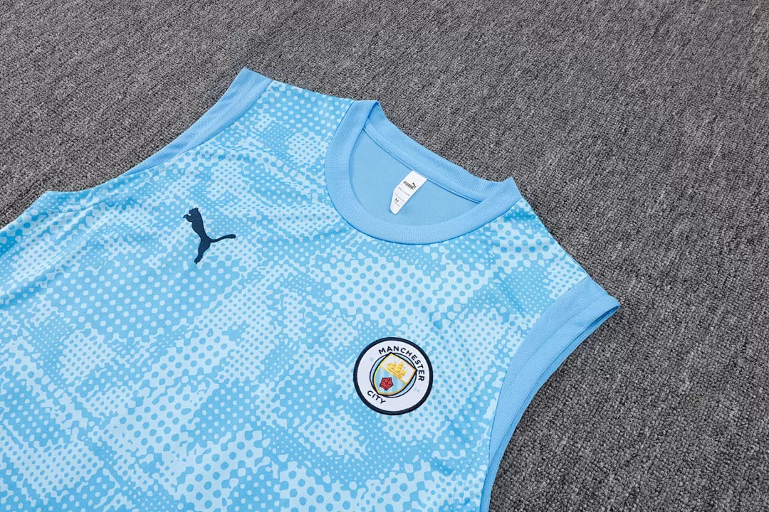 Completino Canottiera Manchester City 2025/26 Uomo | Kit Allenamento
