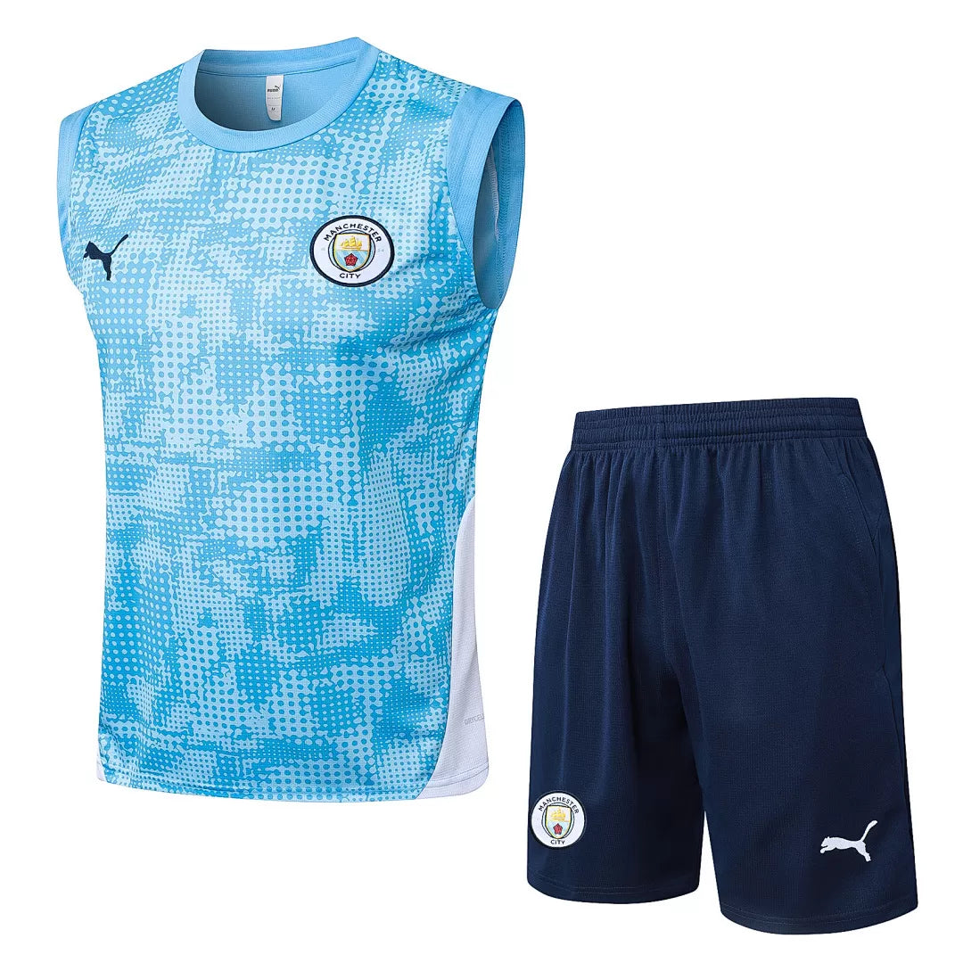 Completino Canottiera Manchester City 2025/26 Uomo | Kit Allenamento