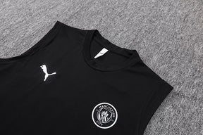 Completino Canottiera Manchester City 2025/26 Uomo Nero | Kit Allenamento