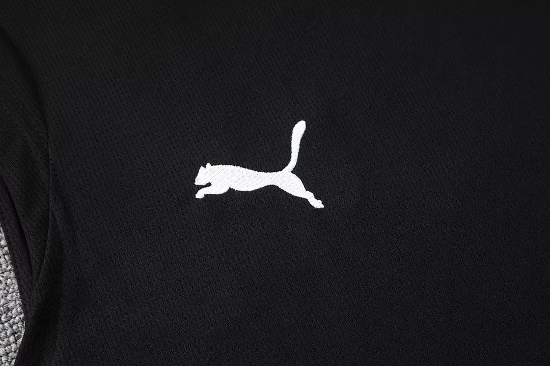 Completino Canottiera Manchester City 2025/26 Uomo Nero | Kit Allenamento