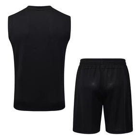 Completino Canottiera Manchester City 2025/26 Uomo Nero | Kit Allenamento