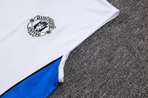 Completino Canottiera Manchester United 25/26 Uomo Bianco | Kit Allenamento