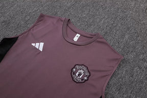 Completino Canottiera Manchester United 25/26 Uomo Bordeaux | Kit Allenamento