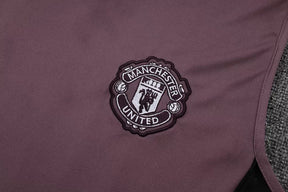 Completino Canottiera Manchester United 25/26 Uomo Bordeaux | Kit Allenamento