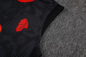 Completino Canottiera Milan 2025/26 Uomo Nero | Kit Allenamento