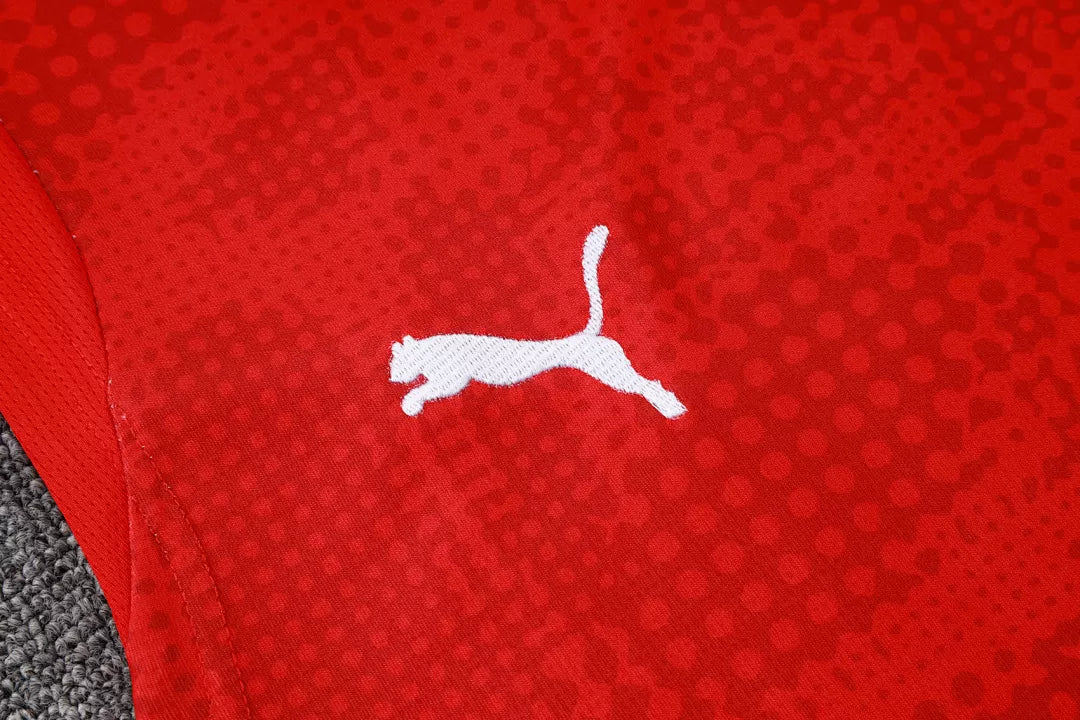 Completino Canottiera Milan 2025/26 Uomo Rosso | Kit Allenamento