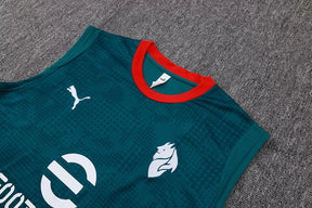 Completino Canottiera Milan 2025/26 Uomo Verde | Kit Allenamento