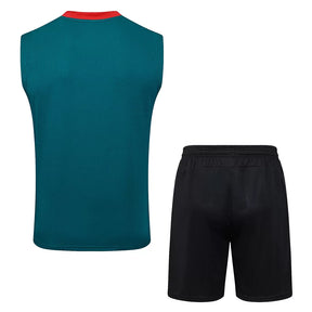 Completino Canottiera Milan 2025/26 Uomo Verde | Kit Allenamento