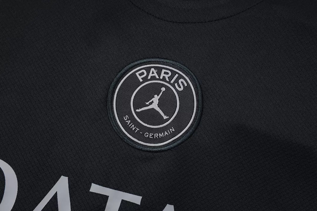 Completino Canottiera PSG 2025/26 Uomo Nero | Kit Allenamento