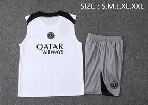 Completino Canottiera Paris 26/27 Uomo Bianco | Kit Allenamento